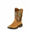 Ariat Kids WorkHog Pull-on Boot - Aged Bark/Army Green
