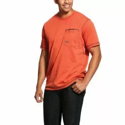 Ariat Men's Rebar Crew T-Shirt - Volcanic Heather