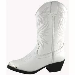 Smoky Mountain Toddler White Western Boot