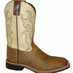 Smoky Mountain Children's Scout Brown/Cream Cowboy Boot