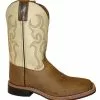Smoky Mountain Youth Scout Brown/Cream Cowboy Boot