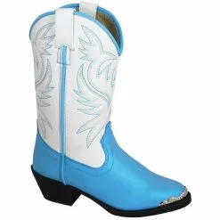 Smoky Mountain Girl's Toddler Lila Blue/White Cowboy Boot