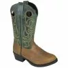 Smoky Mountain Toddler Hopalong Brown Distress/Green Crackle Cowboy Boot