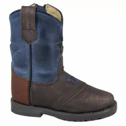 Smoky Mountain Toddler Autry Brown Oil Distress/Turquoise Cowboy Boot