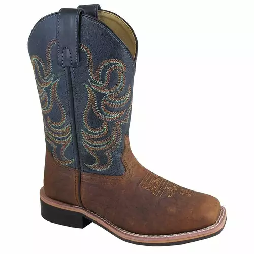 Smoky Mountain Youth Jesse Brown/Navy Cowboy Boot 1 Smoky Mountain Youth Jesse Brown/Navy Cowboy Boot