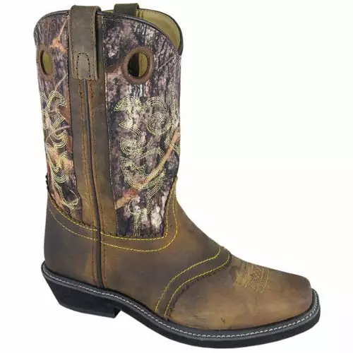 Smoky Mountain Women's Brown Oil Distress/Camo Square Toe Boot 1 Smoky Mountain Women's Brown Oil Distress/Camo Square Toe Boot