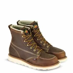 Men's Thorogood AMERICAN HERITAGE – 6" STEEL TOE TRAIL CRAZY HORSE MOC TOE – MAXWEAR WEDGE™