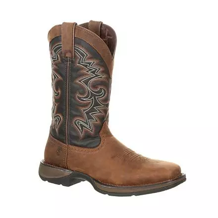 Durango Men's Chocolate And Midnight Pull-on Western Boot 1 Durango Men's Chocolate And Midnight Pull-on Western Boot